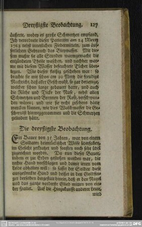 Die dreyßigste Beobachtung