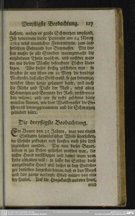 Die dreyßigste Beobachtung