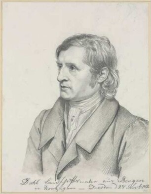 Bildnis Dahl, Johan Christian Clausen (1788-1857), Maler, Landschaftsmaler