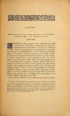 Histoire du Cardinal LeCamus évêque et Prince de Grenoble