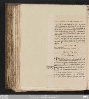 Tit. VI. (VII. 27.) Pro donato.