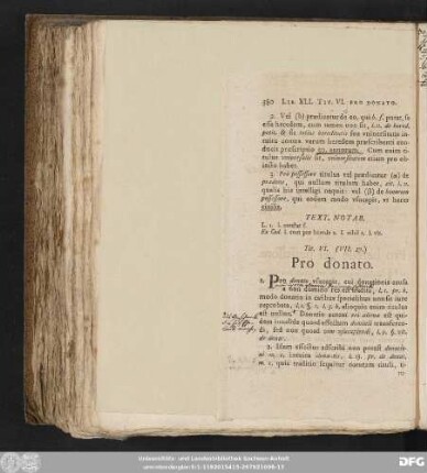 Tit. VI. (VII. 27.) Pro donato.