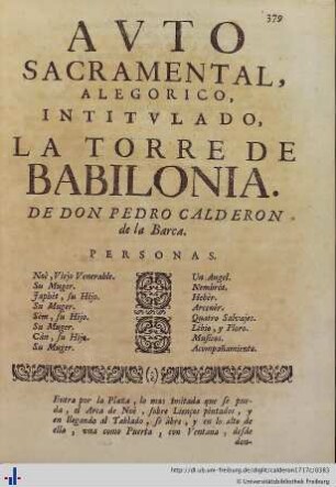 La Torre de Babilonia.
