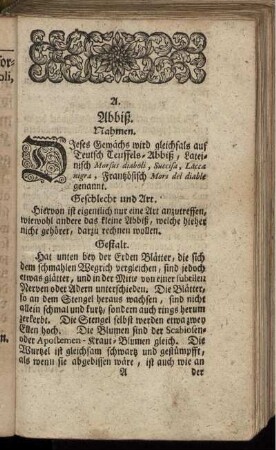 A. Abbiß.- Augentrost.