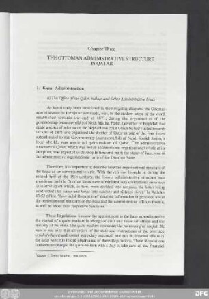 Chapter Three The Ottoman Administrative Structure In Qatar