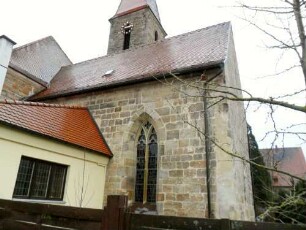 Stadtkirche - Ansicht von Südosten über Chor (im Baubestand 14 Jh) - restliche Kirche 1922 neu erbaut