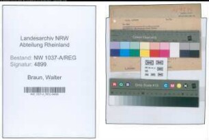 Entnazifizierung Walter Braun , geb. 00.00.0000 (Kassendirektor)