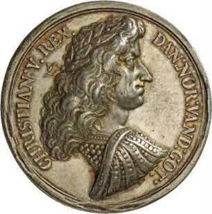 Medaille Christians V. von Dänemark auf den Seesieg bei Öland, 1676