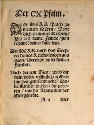 Der CX Psalm Dixit Dominus, gepredigt vnd ausgelegt