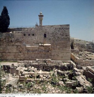 Israel: Südecke Tempelplatz