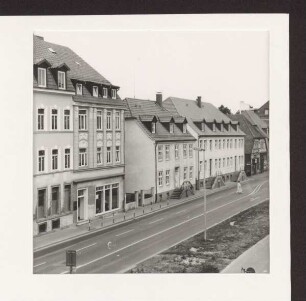 Ist-Zustand der B 239 vor den Bauarbeiten 1988 im Bereich Kreuzung Hornsche Str. und Leopoldstr. Detmold. Hornsche Str. Papierabzug