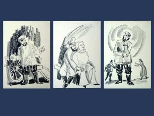 Zeichnungen zu "Der Fiedler" [Nr. 08-10]