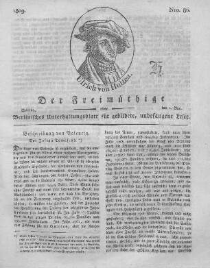 Nro. 86., Montag, den 1. Mai 1809