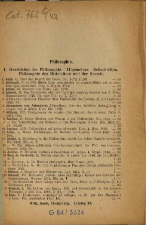 Katalog. 42. 1888