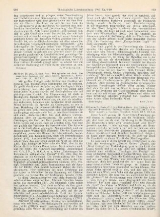 291-292 [Rezension] Melzer, Friso, Die Sprache vor Gott