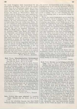 43-44 [Rezension] Sasse, Hermann, Was heißt lutherisch?