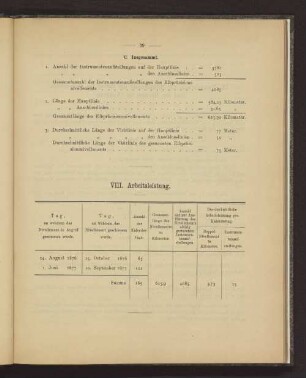 VIII. Arbeitsleistung