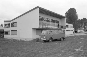Allgemeiner Sportverein ASV Hagsfeld. Baufertigstellung des neuen Clubhauses in der Brückenstraße