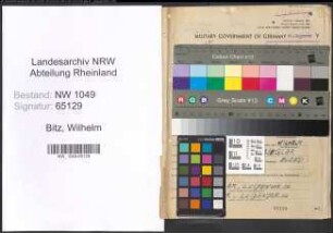 Entnazifizierung Wilhelm Bitz , geb. 13.08.1894 (Werkmeister)
