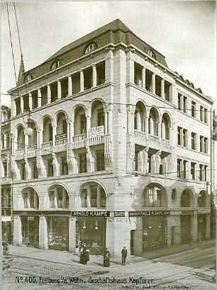 Billing, Hermann; Freiburg / Breisgau, Kaiser-Joseph.-Str. / Salzstr.; Haus Kapferer - Außenansicht