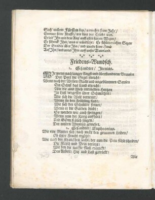 Friedens-Wunsch.