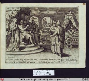 Die Inthronisation Salomos; Salomo und Bathseba.