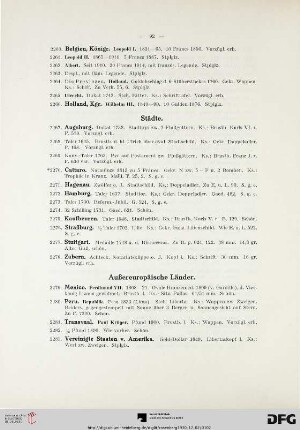 Außereuropäische Länder (Nr. 2279-2283)