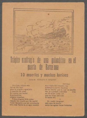 Trágico naufragio de una golondrina en el puerto de Barcelona : 10 muertos y muchos heridos