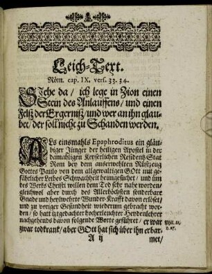 [Christlicher Leich-Sermon.]