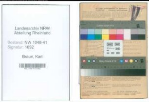 Entnazifizierung Karl Braun , geb. 28.12.1898 (Mechaniker)