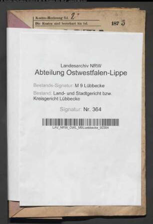 Erblasser: Fiene, Charlotte Wilhelmine Louise Henriette Lisette, geb. Steinkamp verw. Meier:
