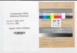 Entnazifizierung Arthur Wilhelm Lippert , geb. 12.11.1905 (Polizist)