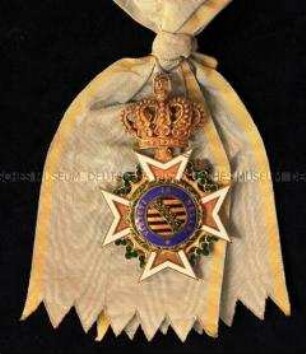 Königlich Sächsischer Militär-St. Heinrichs-Orden, Großkreuz mit Lorbeerkranz und Schärpe