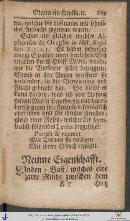 Neunte Eigenschafft