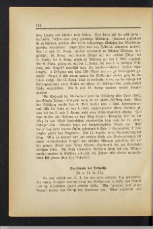 Durchbruch bei Podgatje