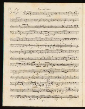 I. Streichquartett Es-Dur
