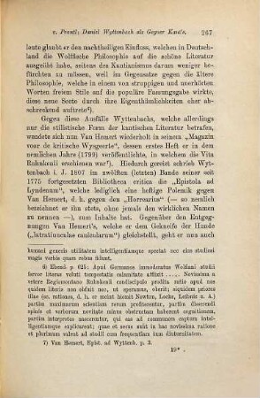 Daniel Wyttenbach als Gegner Kants