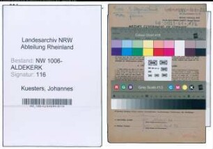 Entnazifizierung Johannes Kuesters , geb. 20.12.1902 (Landwirt)