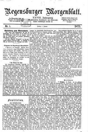 Regensburger Morgenblatt. 28. 1875
