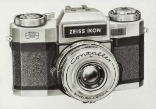 Spiegelreflexkamera "Contaflex Super B" der Zeiss Ikon AG mit Objektiv "Tessar" und Verschluss "Syncho-Compur"