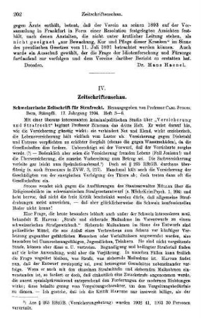 202-203, Schweizerische Zeitschrift für Strafrecht, 17. Jahrgang 1904, Heft 3-6