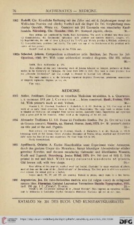 Medicine (No. 1063 - 1128)