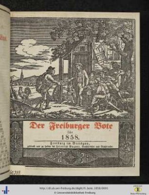 28. Jg.: Der Freiburger Bote: Ein nützlicher und unterhaltender Haus- und Wirthschaftskalender