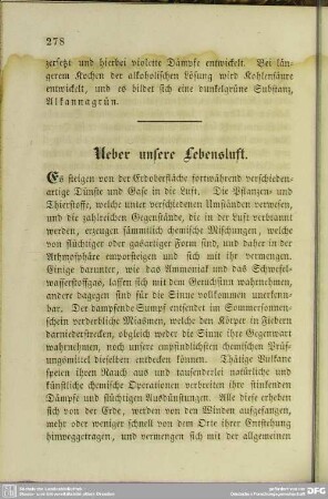 Ueber unsere Lebenslust