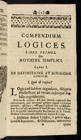 1-260, Compendium Logices