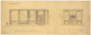 Wohnhaus Dr. Eduard Simon, Berlin: Wandansichten des Speisezimmers