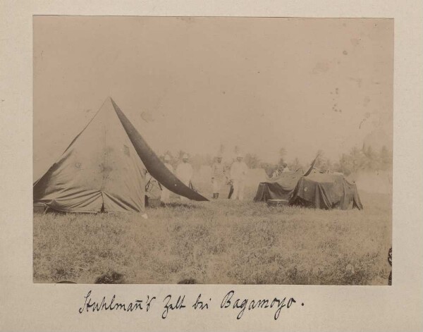 Stuhlmann's Zelt bei Bagamoyo