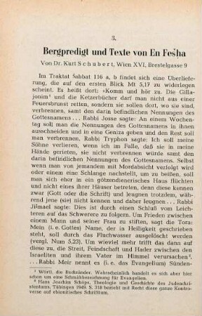 320-337 Bergpredigt und Texte von En Fesḥa
