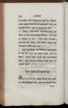 Am Pfingstfeyertage.
