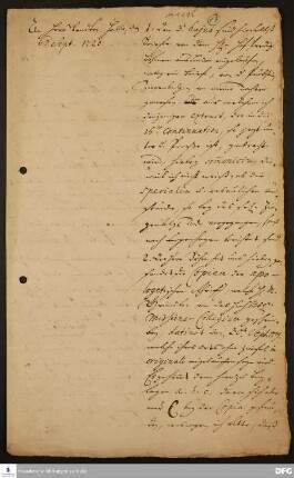 Brief von [August Hermann Francke] an Christian Wendt.